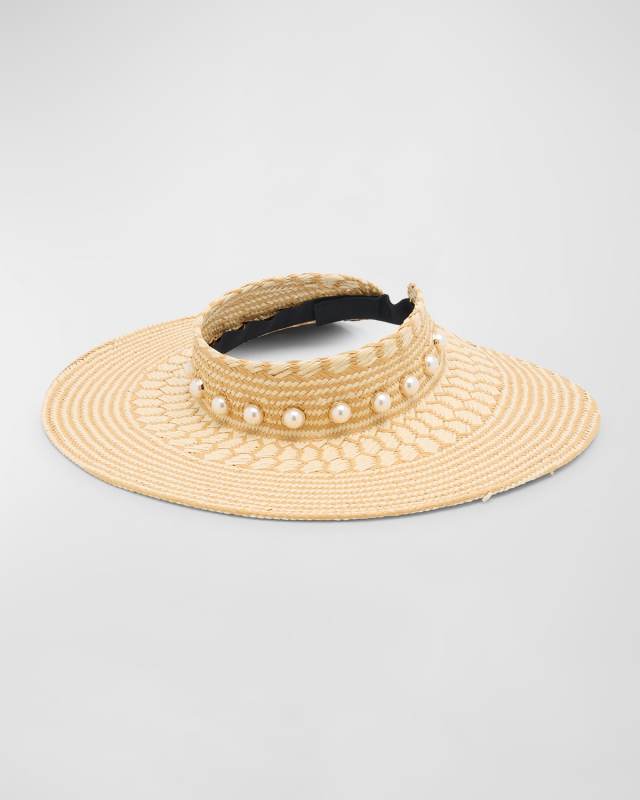 Ani Pearly Straw Visor